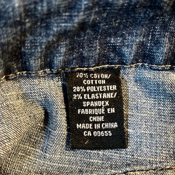 Contrast Jeans Denim Mini Skirt, size 13 - Picture 6 of 6